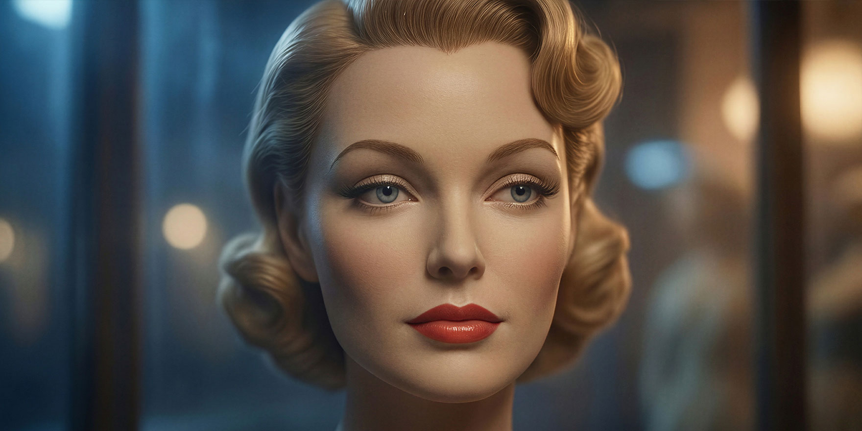 After midnight, a mannequin awakens and wanders through a quiet clothing store